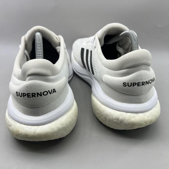 Adidas Supernova 2 Running Shoes Men Size 10 White Black Comfort Low Top Sneaker - Picture 4 of 9